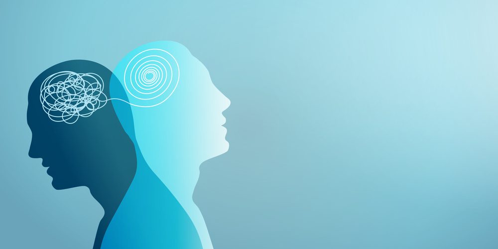 Figure representing the feeling of a bipolar person