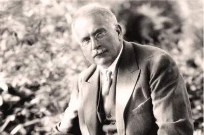 Black and white picture of Carl Jung.